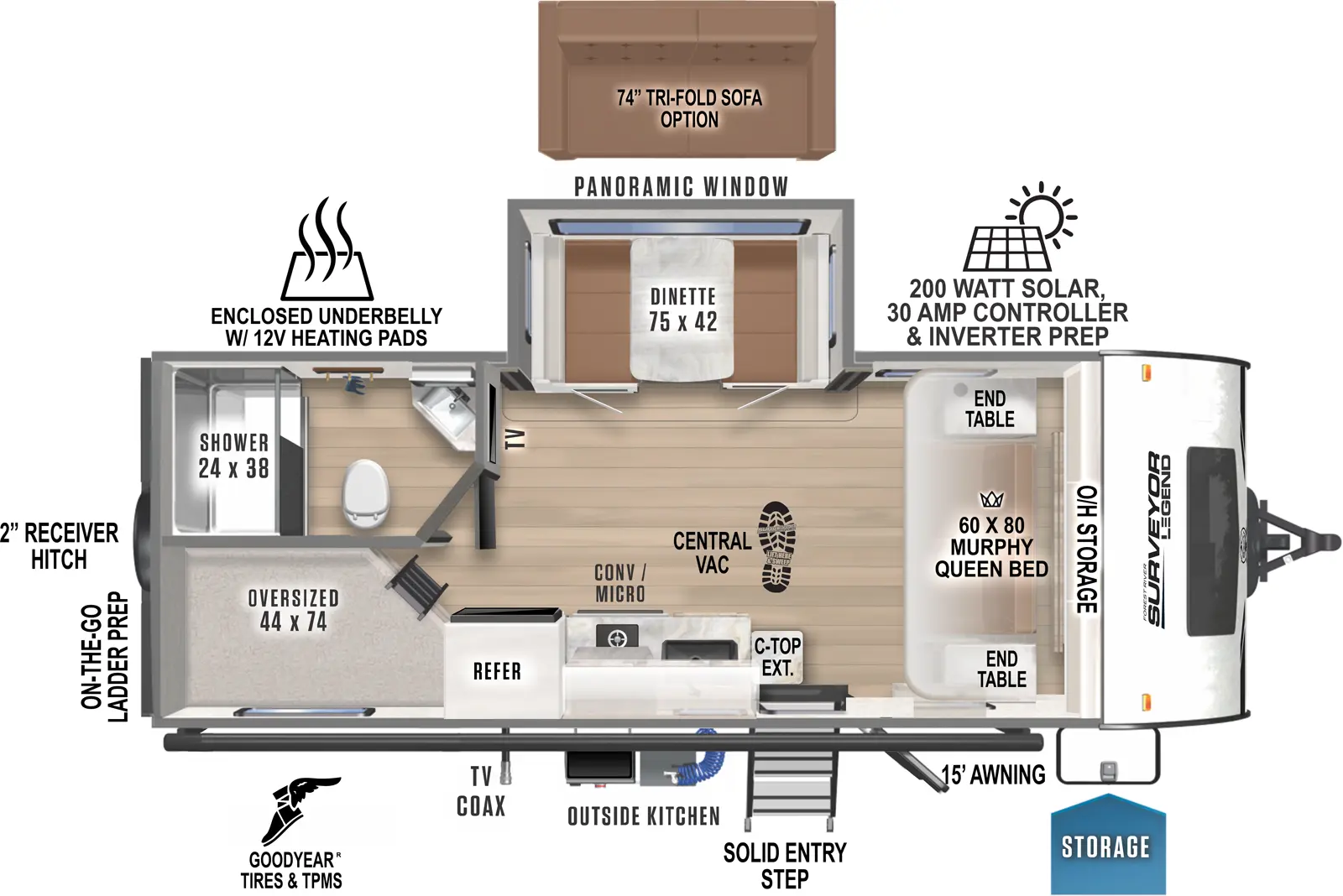 Surveyor Legend 19MDBLE Floorplan